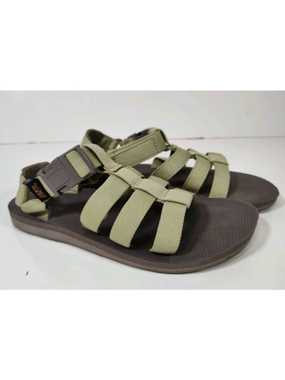 Teva Original Dorado Sandals Women's 7 Sage Green/Olive 1106854 Beach Summer